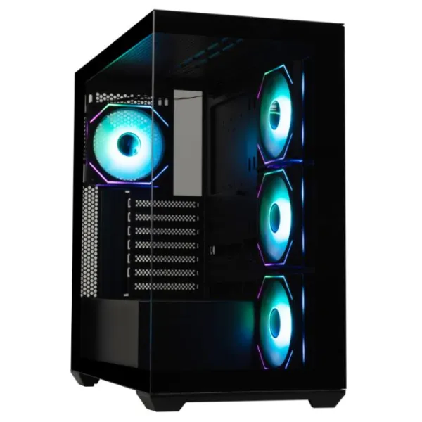 BitFenix ​​​​CETO Premium Edition Mid Tower Black ARGB Cristal, USB-C/USB 3.0