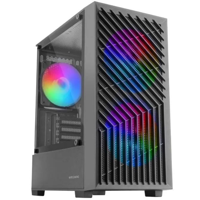 Torre PC Mars Gaming MC-Vortex Caja Gaming Micro ATX Cristal