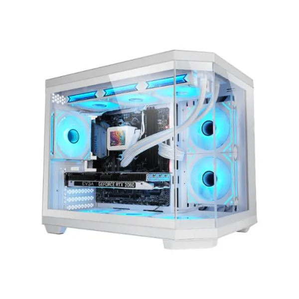 Torre PC Mars Gaming MC-3TCOREM Caja Gaming Custom MicroATX Triple Cristal Templado Cámara Dual USB-