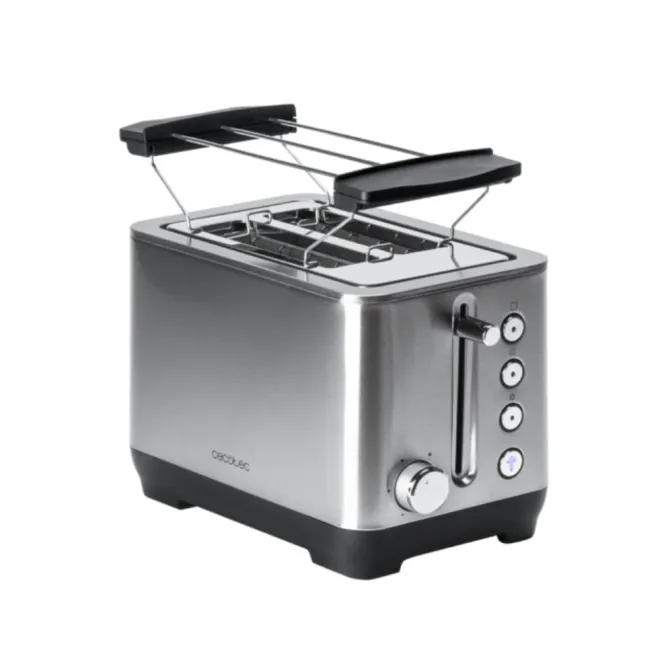 Cecotec BigToast Double Tostadora 2 Ranuras 1000W Acero