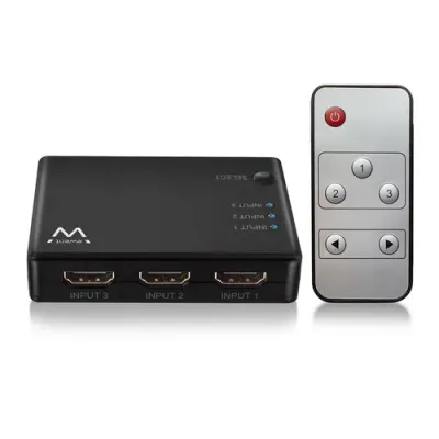 Ewent EW3730 Switch HDMI 3 Puertos + Mando Ewent EW3730 Switch HDMI 3 Puertos + Mando