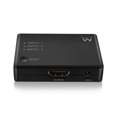 Ewent EW3730 Switch HDMI 3 Puertos + Mando Ewent EW3730 Switch HDMI 3 Puertos + Mando