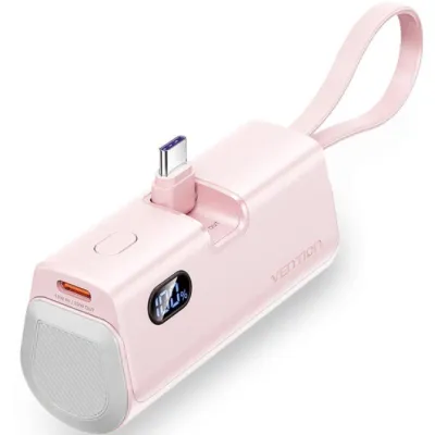 Powerbank 4.800mAh Vention FHQP0/ 22.5W/ Rosa Powerbank 4.800mAh Vention FHQP0/ 22.5W/ Rosa