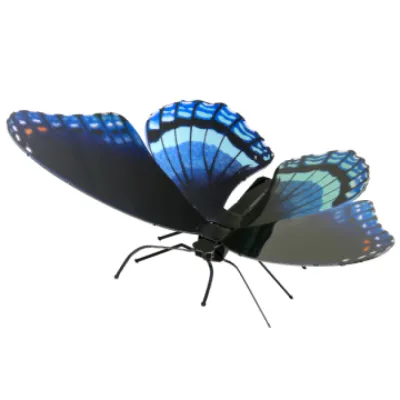 Maqueta 3d Metal Fascinations Red-spotted Purple Montaje Sin Maqueta 3d Metal Fascinations Red-spotted Purple Montaje Sin