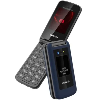 Teléfono Móvil Aiwa FP-30-2G BL para Personas Mayores/ Azul Teléfono Móvil Aiwa FP-30-2G BL para Personas Mayores/ Azul