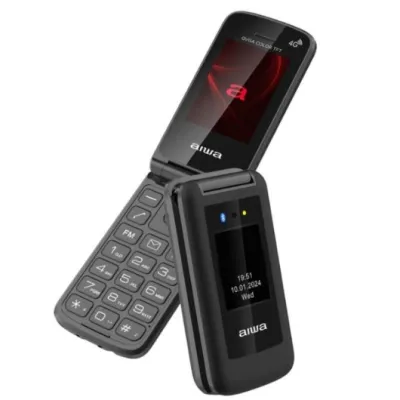 Teléfono Móvil Aiwa FP-30-4G BK para Personas Mayores/ Negro Teléfono Móvil Aiwa FP-30-4G BK para Personas Mayores/ Negro