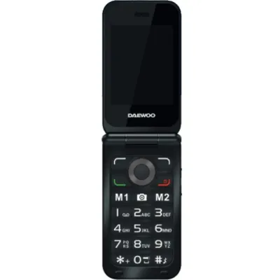Teléfono Móvil Daewoo DW8003BK para Personas Mayores/ Negro Teléfono Móvil Daewoo DW8003BK para Personas Mayores/ Negro