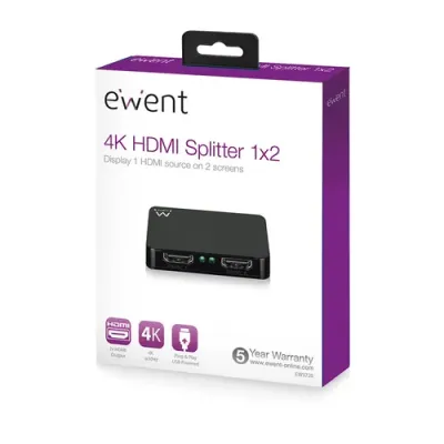 Ewent HDMI Splitter 1x2 4K Ewent HDMI Splitter 1x2 4K