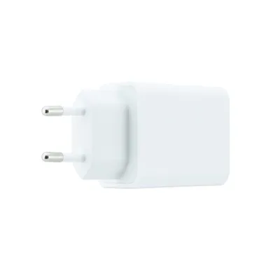 Coolbox Cargador GaN de Pared 1x USB-C + 1x USB-A 45w Blanco