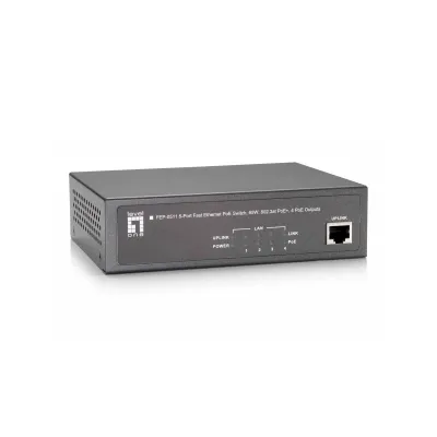 LevelOne FEP-0511 Switch Fast Gigabit Ethernet 5x RJ-45, 62W