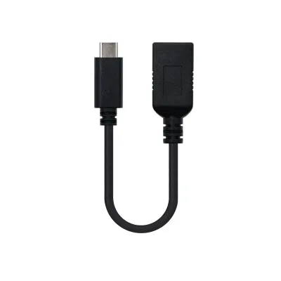 Nanocable Cable USB 3.1 Tipo C a USB Tipo A Macho/Hembra 15cm Nanocable Cable USB 3.1 Tipo C a USB Tipo A Macho/Hembra 15cm