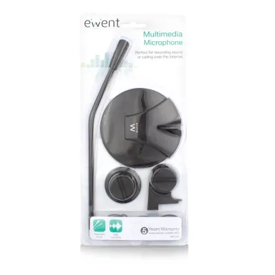 Eminent Ewent EW3550 Micrófono Multimedia Negro