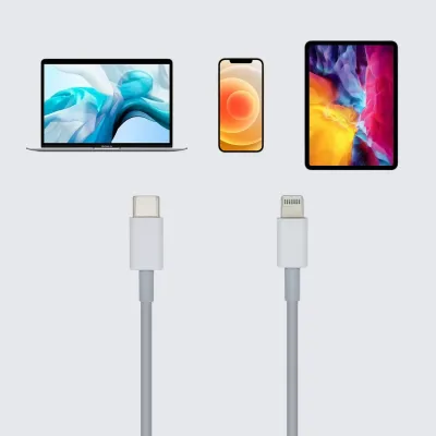 Aisens Cable USB-C a Lightning Macho/Macho 2m Blanco Aisens Cable USB-C a Lightning Macho/Macho 2m Blanco