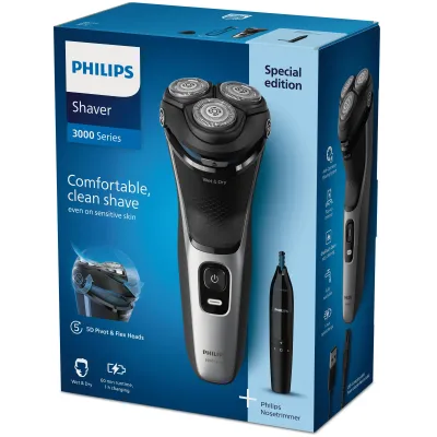 Philips Shaver 3000 Series S3143/02 Afeitadora Eléctrica en Philips Shaver 3000 Series S3143/02 Afeitadora Eléctrica en