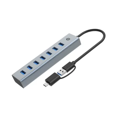 Conceptronic HUB USB-C/USB 3.0 de 7 Puertos USB 3.0 sin