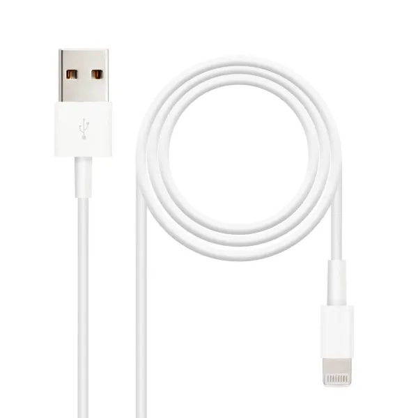 Nanocable Cable Lightning a USB 2.0 Macho/Macho 1m Blanco