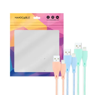 Nanocable Pack 3 Cables Mallados USB 2.0 a Lightning