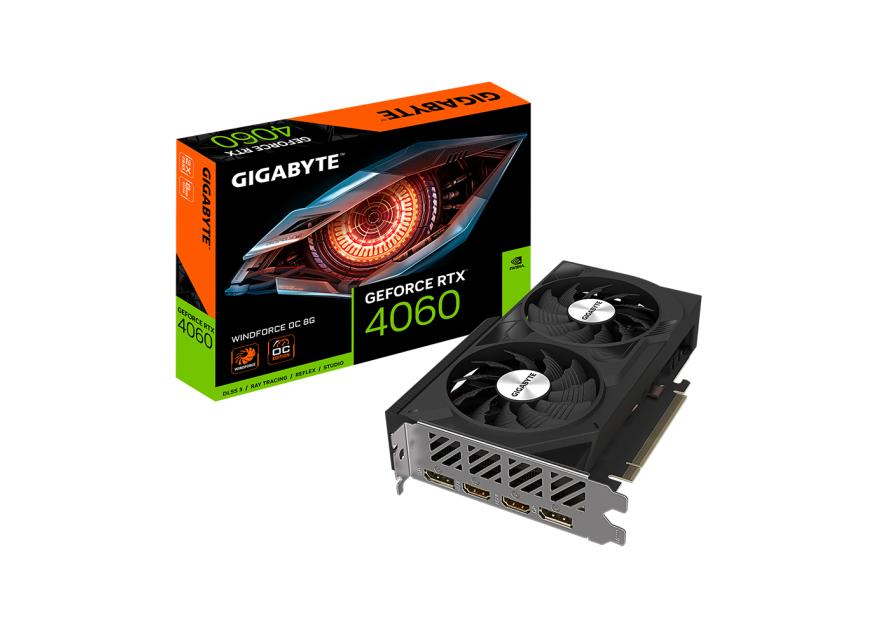 Gigabyte GeForce RTX 4060 WindForce OC 8GB GDDR6 | TechLife.es