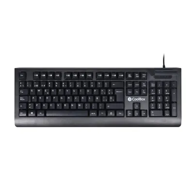 CoolBox COO-TEC04DNI Teclado USB con Lector de Tarjetas CoolBox COO-TEC04DNI Teclado USB con Lector de Tarjetas