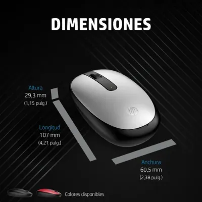 Ratón Inalámbrico por Bluetooth HP 240/ Hasta 1600 DPI/ Blanco Ratón Inalámbrico por Bluetooth HP 240/ Hasta 1600 DPI/ Blanco