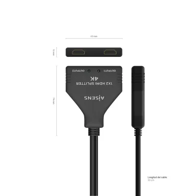 Aisens Cable Splitter HDMI 4K con Alimentación USB 30cm Aisens Cable Splitter HDMI 4K con Alimentación USB 30cm