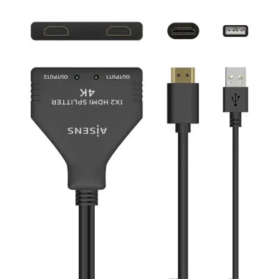 Aisens Cable Splitter HDMI 4K con Alimentación USB 30cm Aisens Cable Splitter HDMI 4K con Alimentación USB 30cm