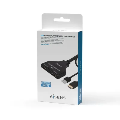 Aisens Cable Splitter HDMI 4K con Alimentación USB 30cm Aisens Cable Splitter HDMI 4K con Alimentación USB 30cm