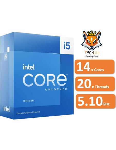 Intel Core i5-13600KF 14x Cores a 3.50Ghz/5.1Ghz 24MB Socket 1700 |...