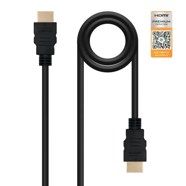 Nanocable Cable HDMI v2.0 4K Macho/Macho 1.5m Negro
