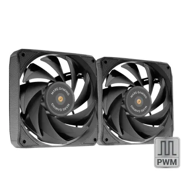 Mars Gaming MF-NCLX2 Kit 2 Ventiladores Ultrasilenciosos FDB