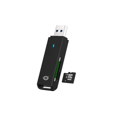 Conceptronic BIAN02B Lector de Tarjetas SD USB 3.0 Negro