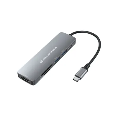 Conceptronic Adaptador USB Multifuncional 6-en-1 USB 3.0 60W Conceptronic Adaptador USB Multifuncional 6-en-1 USB 3.0 60W