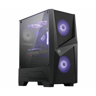MSI MAG Forge 100M Midi Tower Negro, Transparente MSI MAG Forge 100M Midi Tower Negro, Transparente