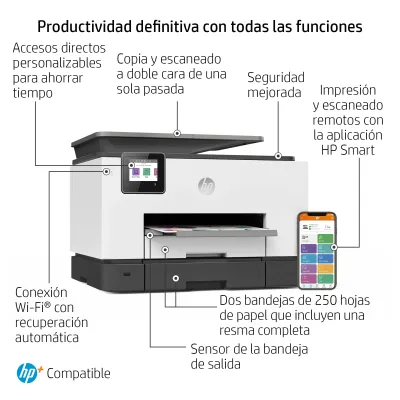 HP OfficeJet Pro 9022e Multifunción Color WiFi + 6 Meses de