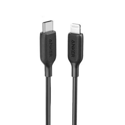 Anker Cable de Nylon de USB-C a Lightning 1.8m Negro