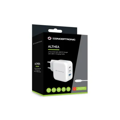 Cargador De Pared Conceptronic Usb-c X2 Usb-ax1 Quickcharge 3.0 Cargador De Pared Conceptronic Usb-c X2 Usb-ax1 Quickcharge 3.0