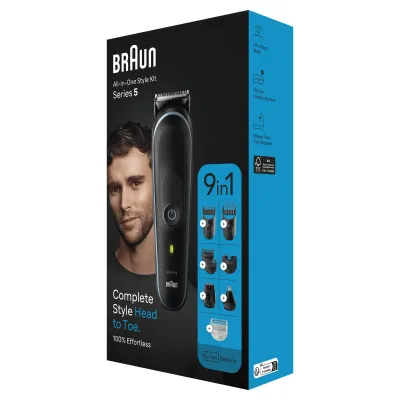 Recortadora 9 en 1 Braun Series 5 MGK 5411/ con Batería/ 7 Recortadora 9 en 1 Braun Series 5 MGK 5411/ con Batería/ 7