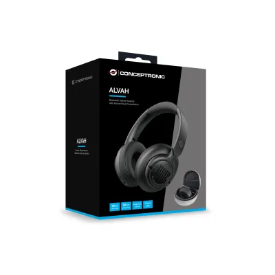 Headset Bluetooth Conceptronic Alvah02b Con Cancelacion De Headset Bluetooth Conceptronic Alvah02b Con Cancelacion De