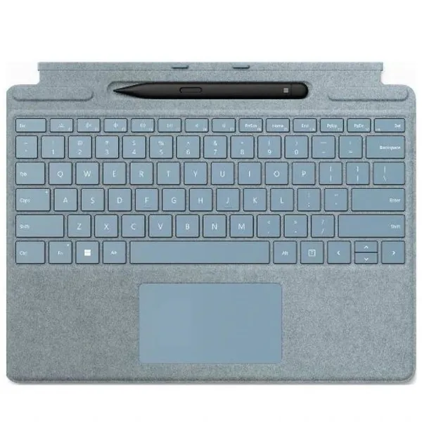 Microsoft Teclado para Surface Pro+Slim Pen 2 Español Platino,con tecla Copilot y almacenamiento para lápiz
