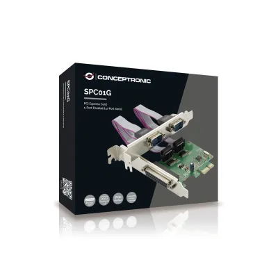 Conceptronic Tarjeta PCI Express 1x Puerto Paralelo + 2x Pueros