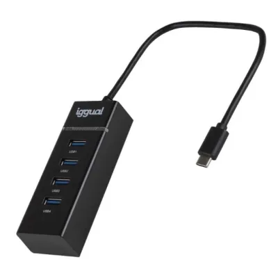 Iggual HUB USB-C 4x Puertos USB 3.0 para Windows/Mac/Linux Iggual HUB USB-C 4x Puertos USB 3.0 para Windows/Mac/Linux