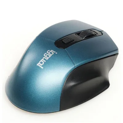 Iggual Ratón inalámbrico Ergonómico 1600 DPI, 4 botones, azul