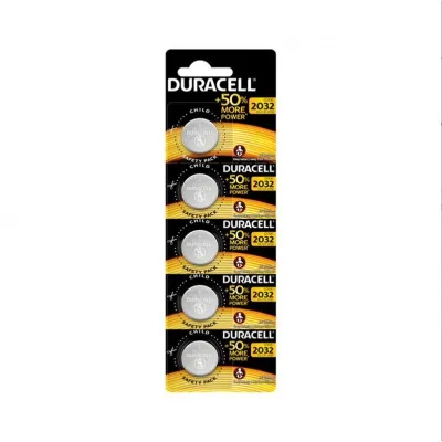 Duracell CR2032 Pack 5 Pilas de Botón Litio Duracell CR2032 Pack 5 Pilas de Botón Litio