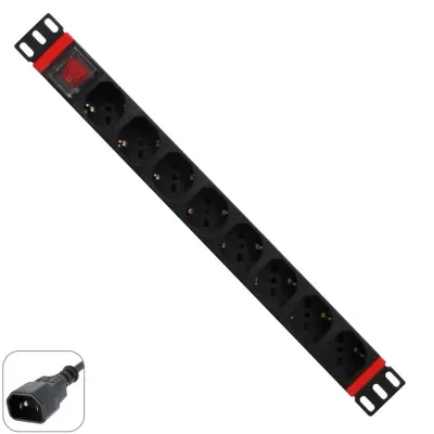 WP Regleta 19" 8 Tomas Schuko On/Off Switch Toma UPS