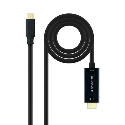 Cable Conversor Nanocable 10.15.5132/ USB Tipo-C Macho - HDMI Cable Conversor Nanocable 10.15.5132/ USB Tipo-C Macho - HDMI
