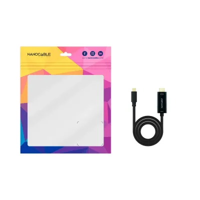 Cable Conversor Nanocable 10.15.5132/ USB Tipo-C Macho - HDMI Cable Conversor Nanocable 10.15.5132/ USB Tipo-C Macho - HDMI