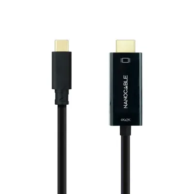 Cable Conversor Nanocable 10.15.5132/ USB Tipo-C Macho - HDMI Cable Conversor Nanocable 10.15.5132/ USB Tipo-C Macho - HDMI