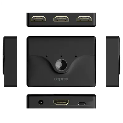 Approx APPC29V3 Switch 3 Puertos HDMI 4K