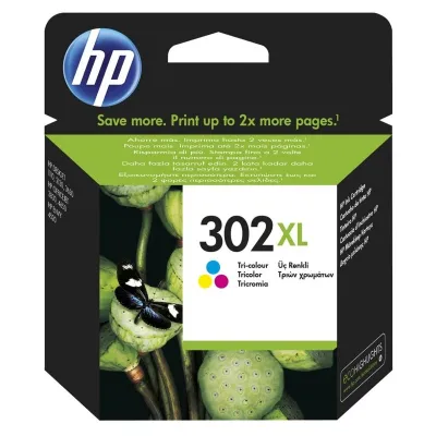 HP 302XL Tricolor F6U67AE - Cartucho de Tinta Original