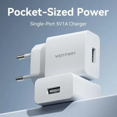 Vention PSD15-5W-0501000EU Cargador de Pared USB 5W Blanco Vention PSD15-5W-0501000EU Cargador de Pared USB 5W Blanco